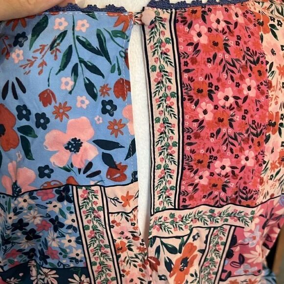 Matilda Jane Floral Patchwork Cottage-core Prairie Style Maxi Dress, S! - Picture 9 of 12